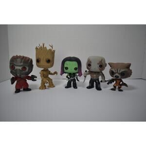 Lot Of 5 Guardians Of The Galaxy Funko Pop volume 1 Bobble Heads - No Box